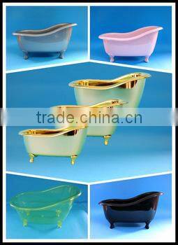 silver mini bath tube body care , mni bath gift set