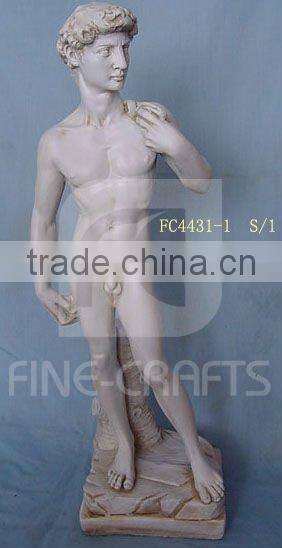 Polyresin David statue garden sculpture art