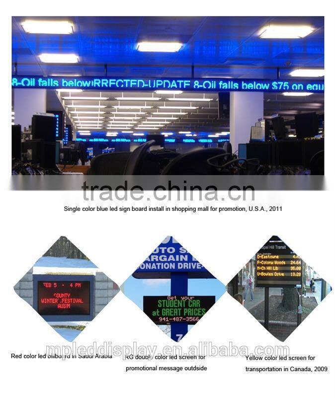 Outdoor application for advertise single color led signs for banner of taxi best solution for you