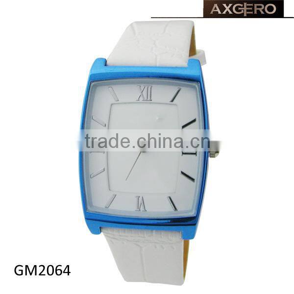 2014 china manufacturer square leather all type of wrist watch