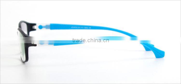 Latest TR90 full rim bright color stylish glasses frames for girls for men with changeable temple