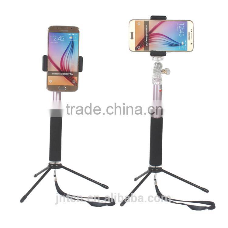 Alu alloy extendable hand held monopod wire selfie stick QC25