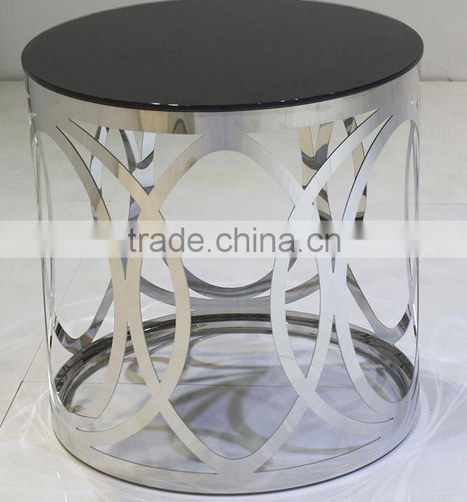 KTV high quality small glass round end table