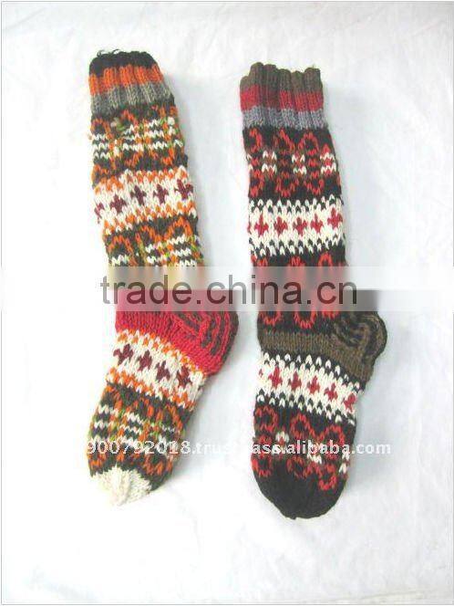 Hot Sale Hand Knitted Wool Sock