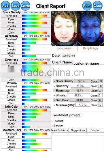 High Quality and High Accuracy Light Detector Magic Mirror Facial Skin Analyser Analyzer
