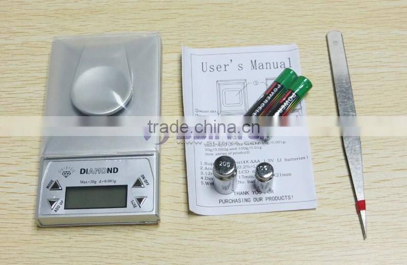 6 Unit Switch CT/DWT/G/GN/OZ/OZT Max 50g Professional 0.001g Jewelry Scale