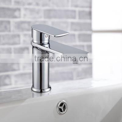 Deck Mounted Polished Surface Finishing Bathroom Faucet