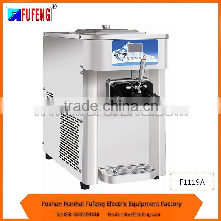 new F1119A counter table top soft ice cream machine singale cylinder freezing fast best for business use