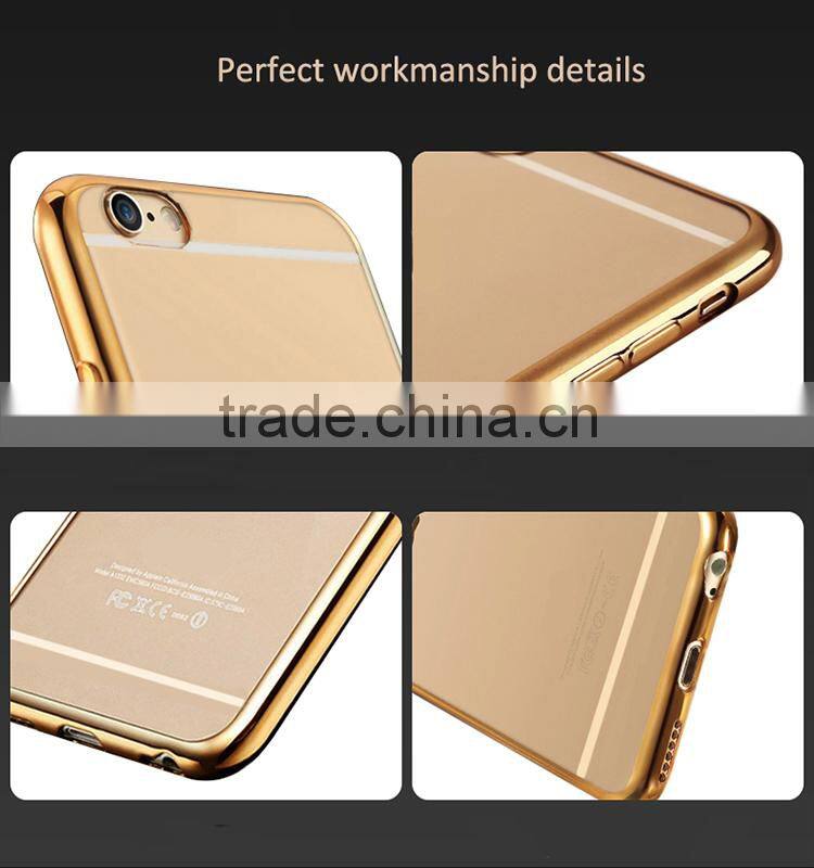 for iphone 2016 tpu electroplate with high quality and small MOQ