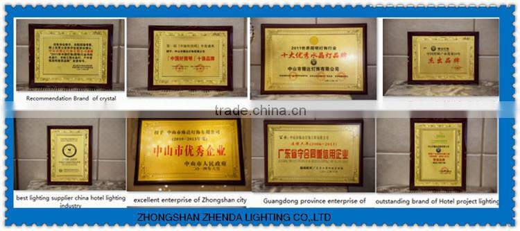 Huge flower crystal pendant light for high ceiling decoration