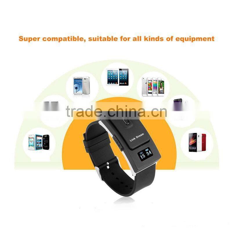 Bluetooth Headset Smart Watch Bracelet DLB-808 Separate Design earphone Call Reminder/Redial/Music Play for Android/ios Smartpho