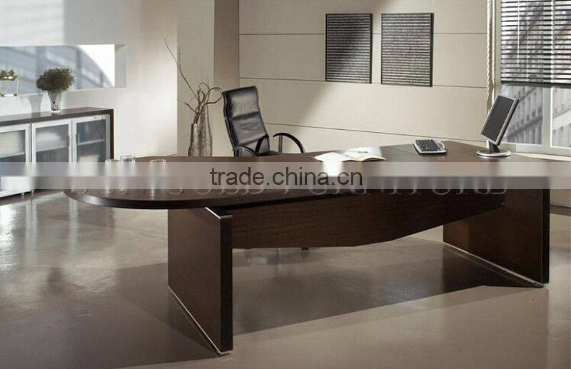 Modern Manager Table Elegant Executive OfficeTempered Glass Desk(SZ-OD491)