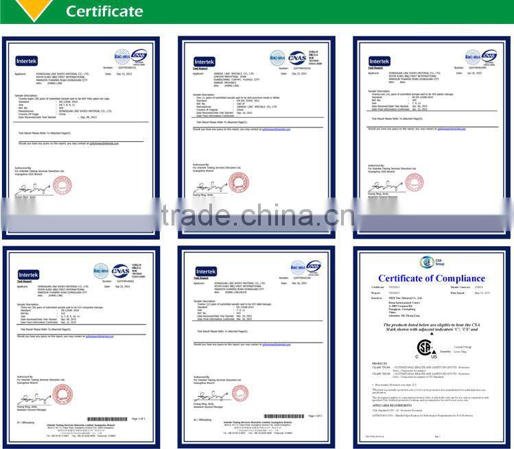 CSA standard toe cap (plastic material) for safety military shoes