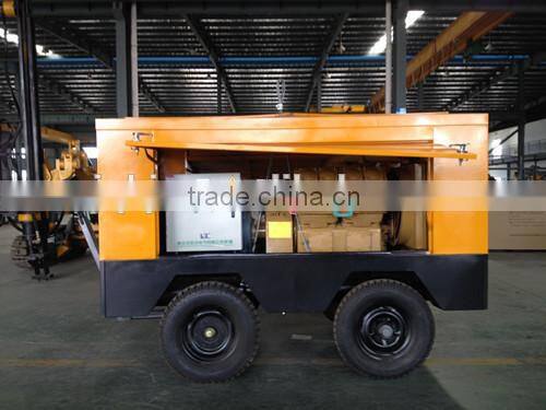 Qiankun Diesel engine portable screw air compressor for drilling rig QKCY-140 15M3/1.3mpa