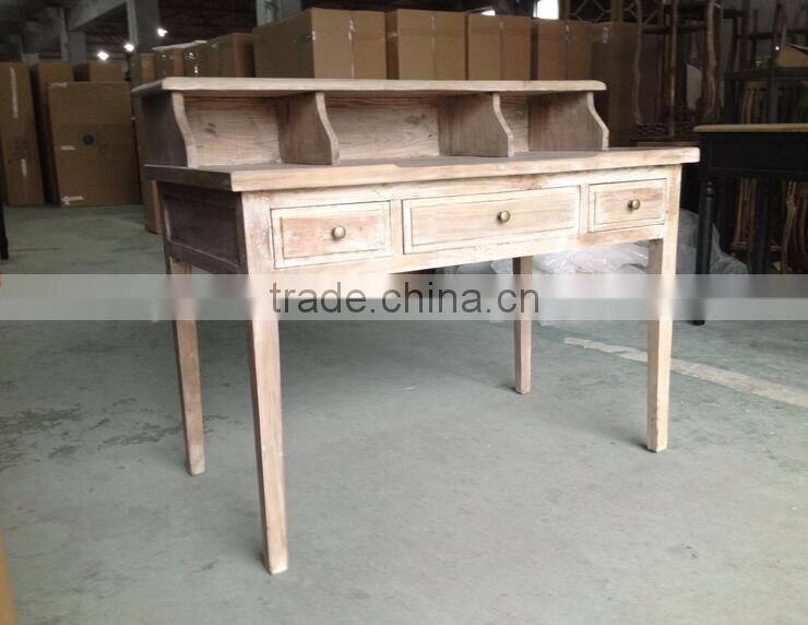 Latest Design Oak Wood Living Room antique Drawers Writing Table