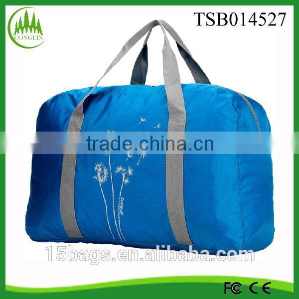 2015 new arrival wholesale outdoor quality polyester handle travel bag men