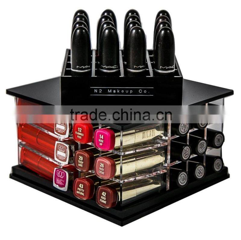 Acrylic cube box with lip