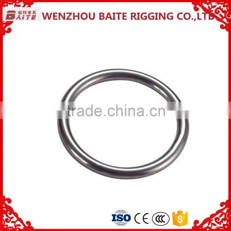 Rigging Hardware Stainless Steel AISI 304 &316 Welded Round Ring Nose Ring