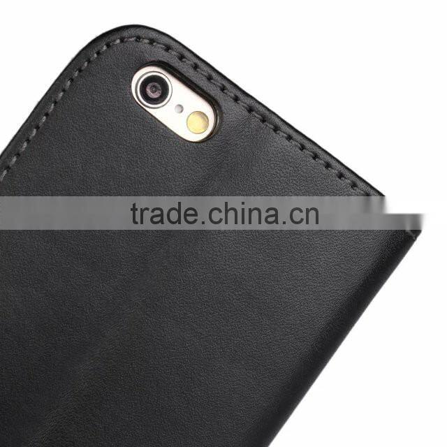 PU leather card design mobile phone stand cover/cellphone bag for iphone 6 case