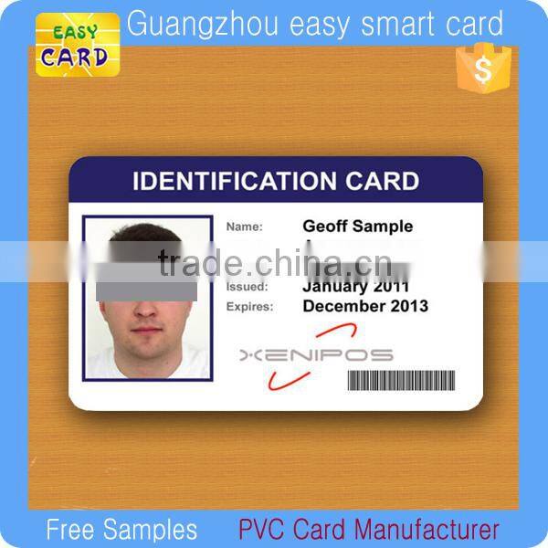 Inkjet direct print glossy pvc id card for epson printer