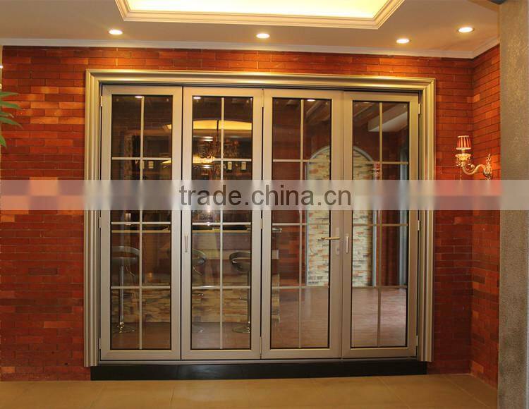 Outdoor folding screen door garage door large openning space & modern designed color
