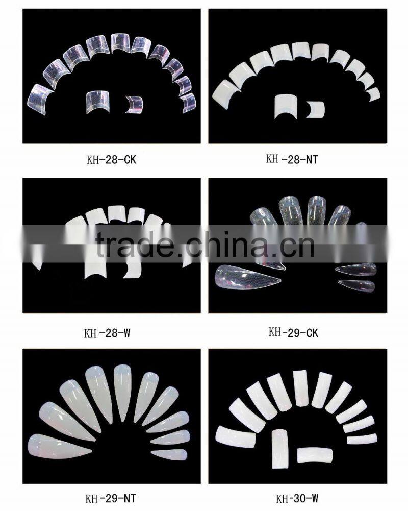500pcs wholesale plain fake nail DIY nail arts