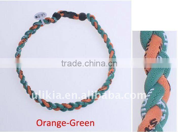 Germanium Titanium Baseball Sport Necklaces in Tornado style