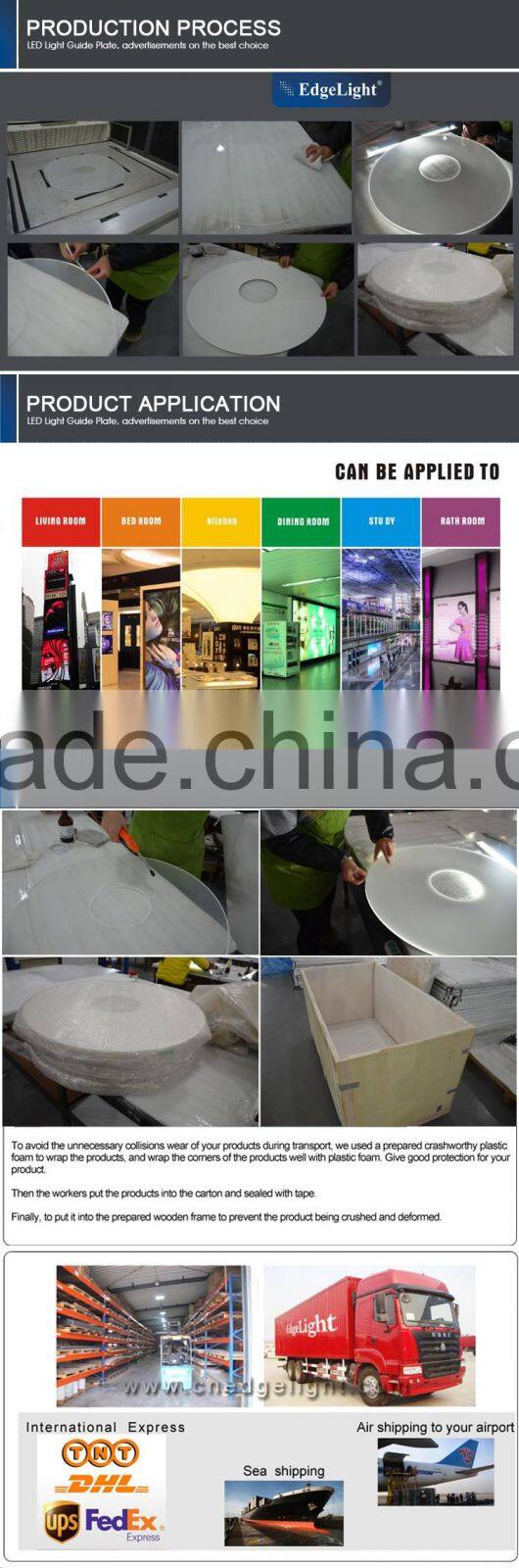 Edgelight Edgelux Panel laser pmma optical mirror LGP engraving safety sign