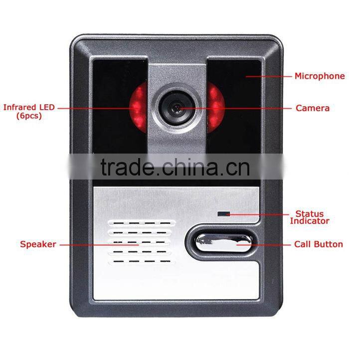 72 Hours Standby Status Handset Hotel Villa Office Use Video Doorphone