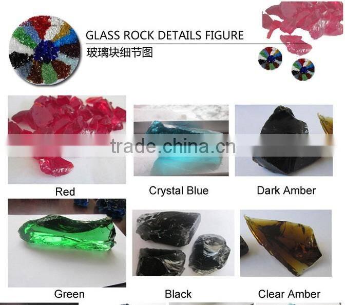 Cambridge blue landscaping glass mulch