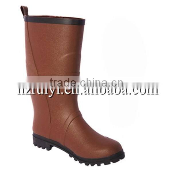 Factory best price customized wholesale antiskid vulcanized good quality pure wellington garden boots