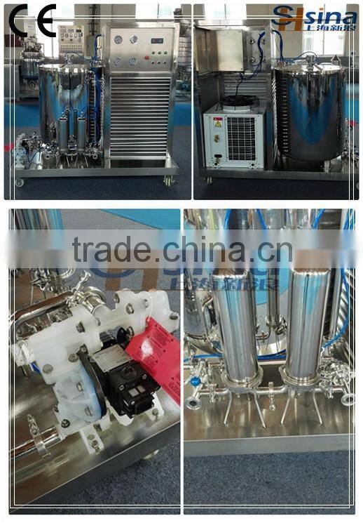 300L stainless steel perfume manufacturing machine Movable supporter freezing filter perfume maker