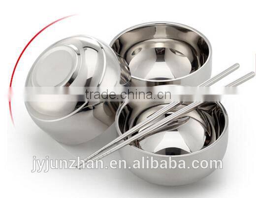 Stainless Steel salad bowl with nice design and high quality made by Junzhan Factory directly