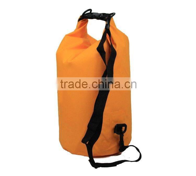 Outdoor 5L 10L 15L 20L 30L 40L 500D PVC tarpaulin waterproof dry bag with strap
