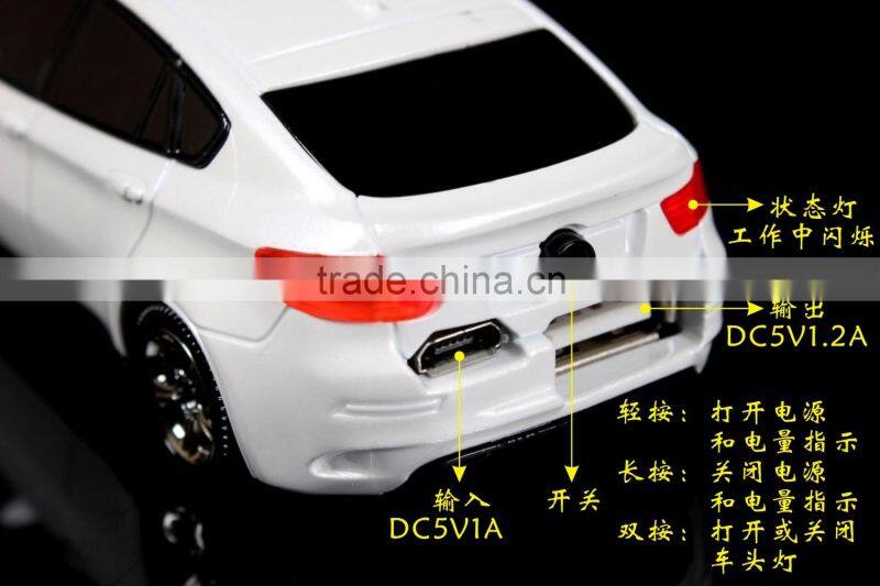 Mini Car Power Bank for phone/tablet,Car Power Bank with LED torch