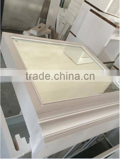 White bathroom cabinet/solid wood bathroom cabinet/wooden bathroom cabinet