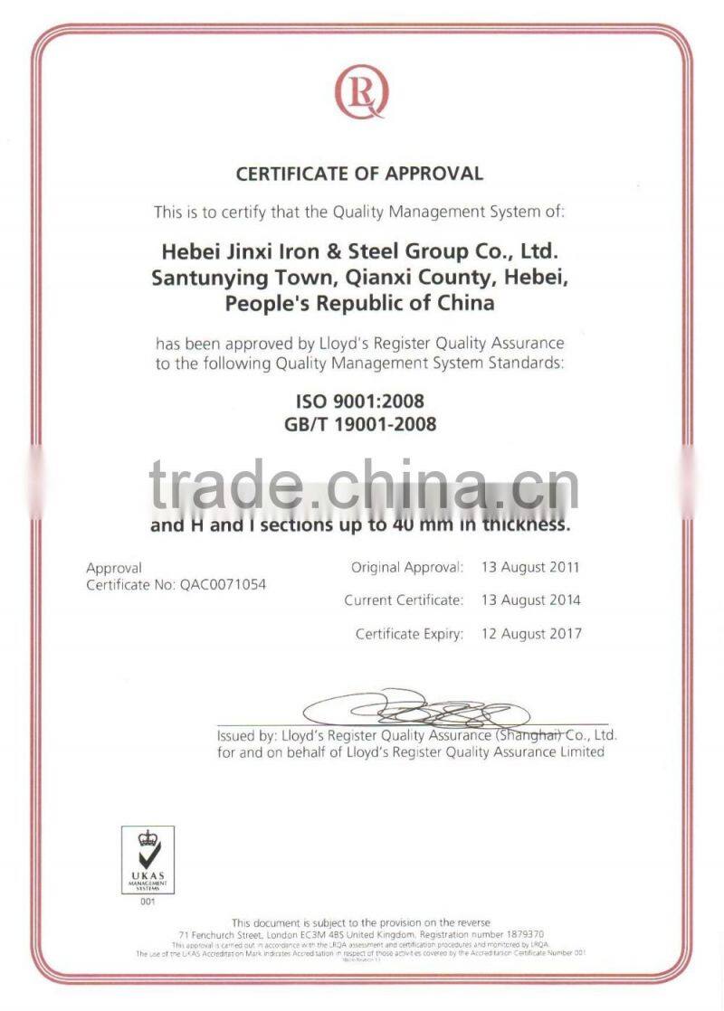 Tangshan Yunfeng steel beam platform I type steel construction for SS400