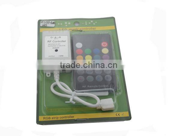 18 key RF audio Controller music led controller rgb