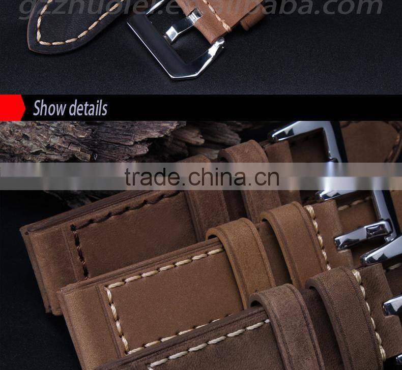 newest bracelet cool handmade leather watch band fashion belt 20|22|24|26mm Wholesale 3PCS