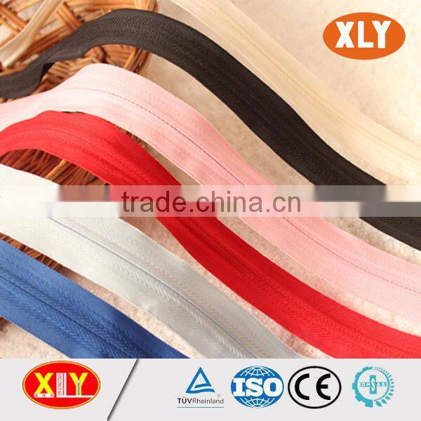 China XLY zipper #10 open end mess tape invisible zipper