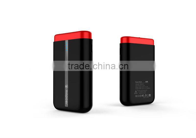 Dual USB port high brightness led hand lamps portable power bank for iphone