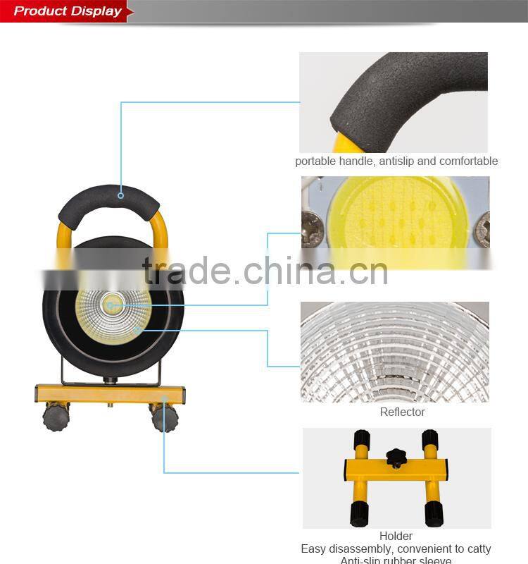 Aluminum portable waterproof bridgelux cob 10w outdoor led flood light