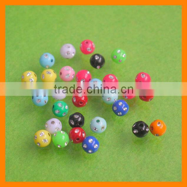 Latest 4mm Hole Round Loose Jewelry Beads