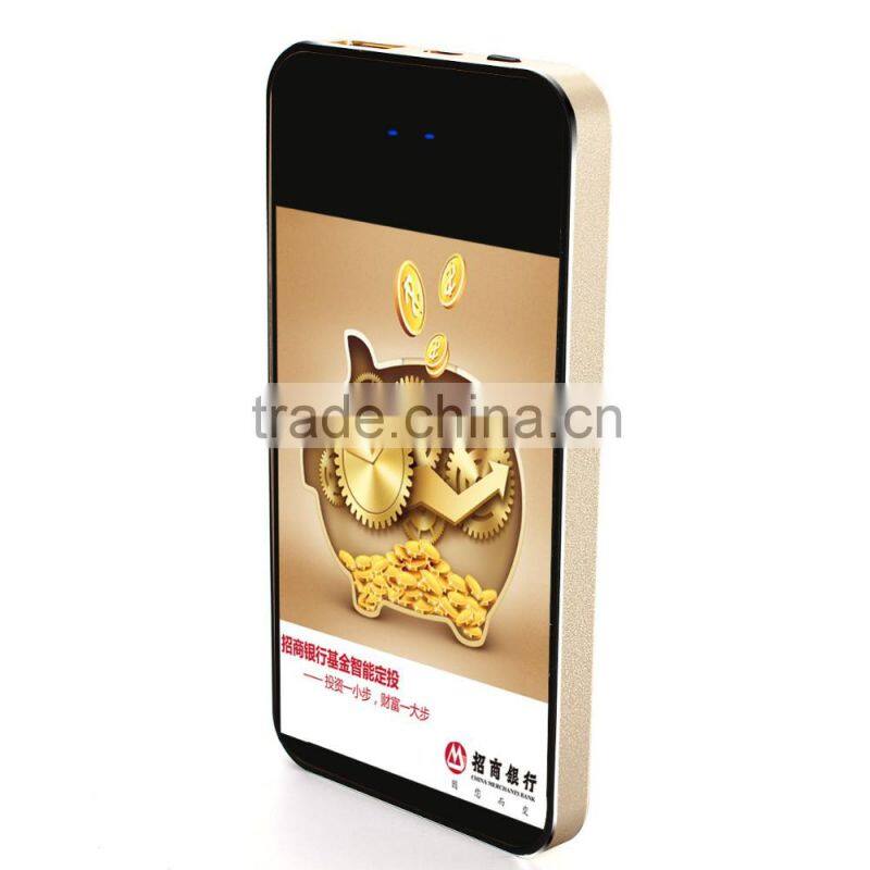 new products 2016 universal power bank charger 4000mah slim advertising power bank