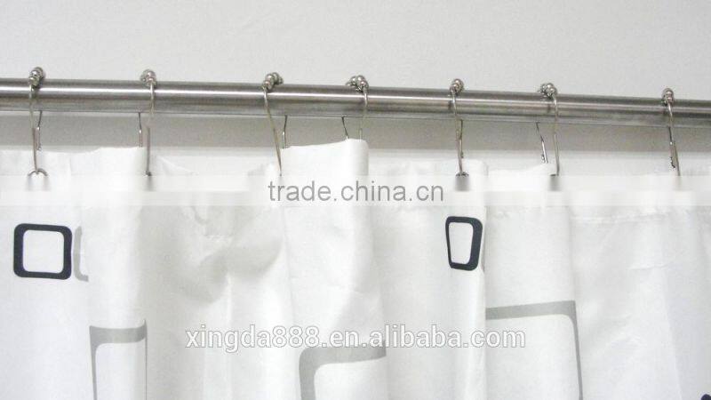 Shower curtain hooks with 5 roller balls/ high quality metal curtain hooks, shower curtain hooks