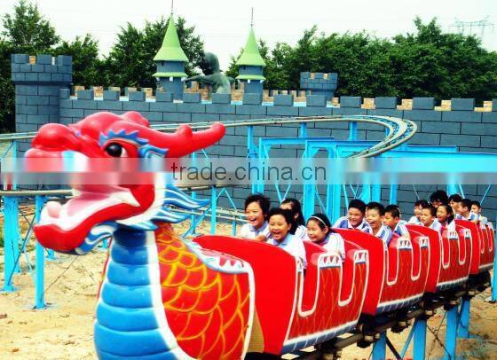 Hotsale mini roller coaster dragon track train /amusement park equipment rides