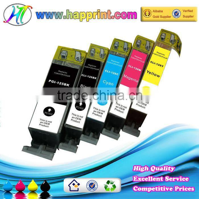 Compatible cartridges for Canon PGI-125 CLI-126 printer ink cartridge for Canon printer