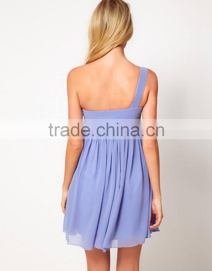 One Shoulder Beaded Sexy Quinceanera Mermaid Prom Dress Design