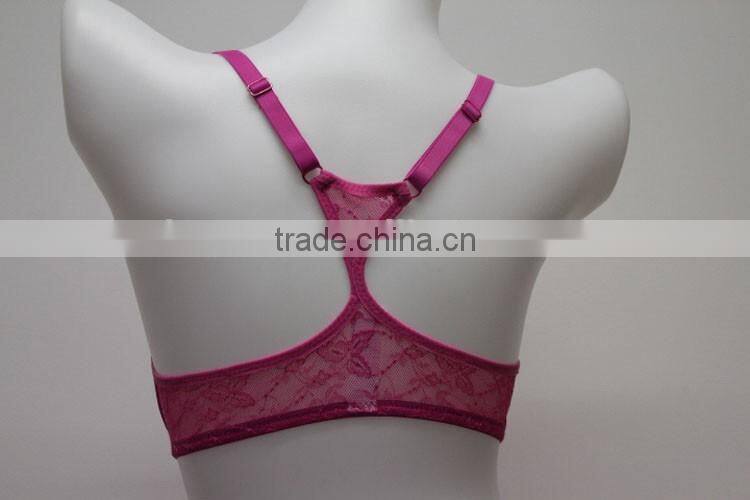 Custom Make Design Sexy Girl's Underwear Transparent Women's Lingerie Cotton Hot Sexy Bra Panty Set