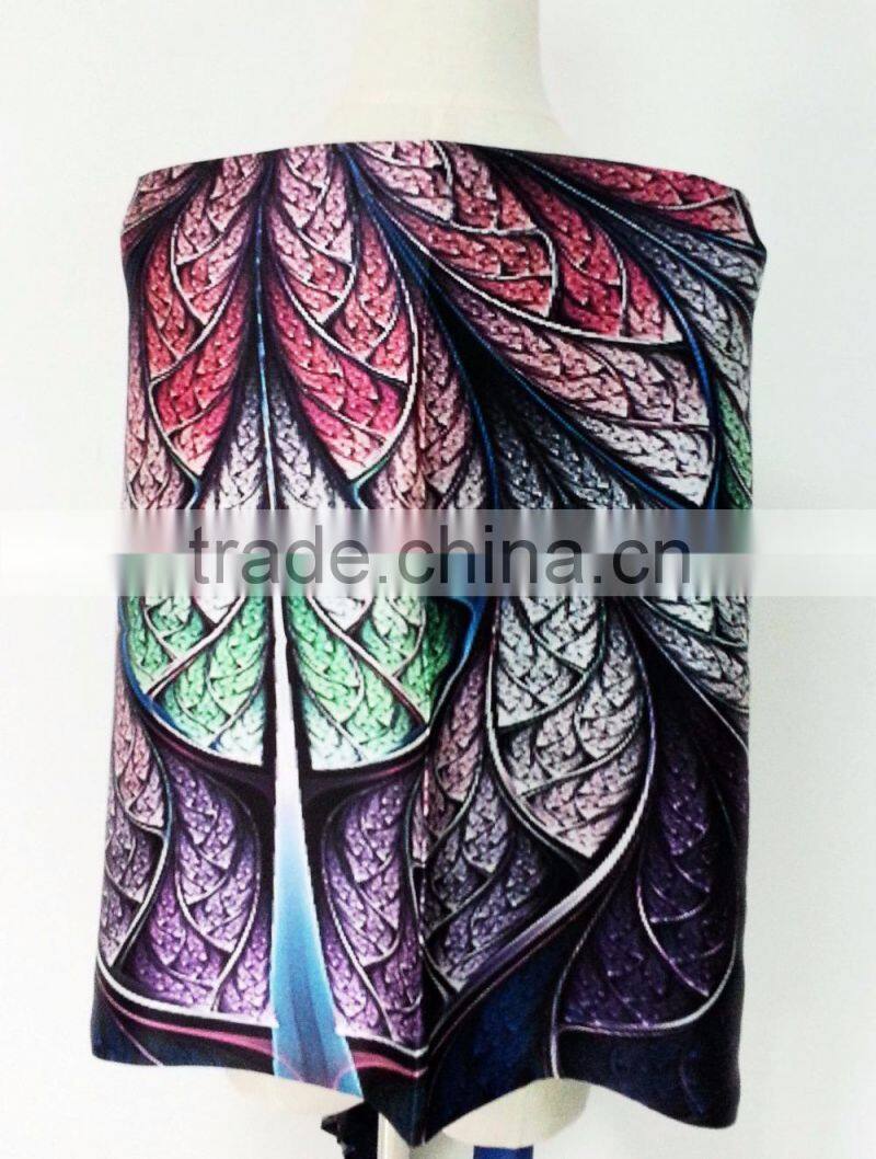 double-layer silk scarf